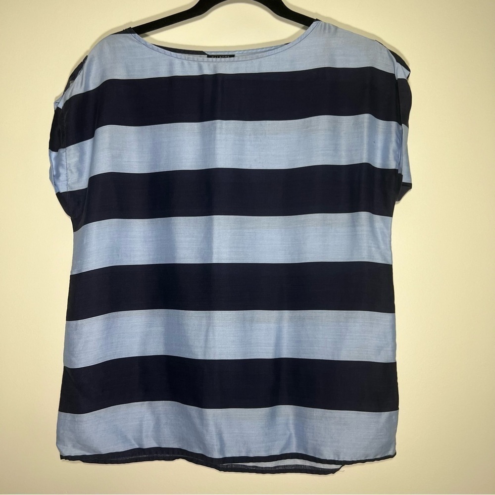 Talbots Boat Neck Stripe Blouse - Size 4P